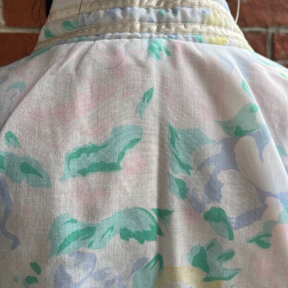 90's Pastel Floral Robe with Tie and Pockets - Pastel Floral Robe - Picture 5 of 6